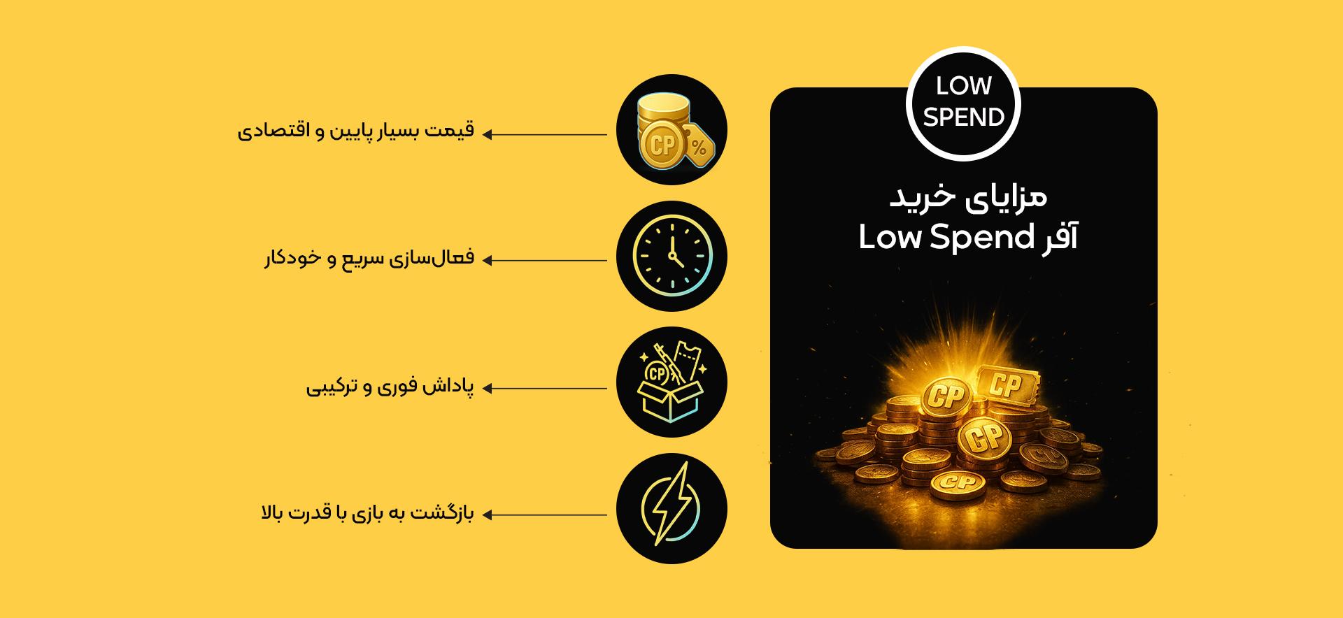 مزایای خرید افر low spend
